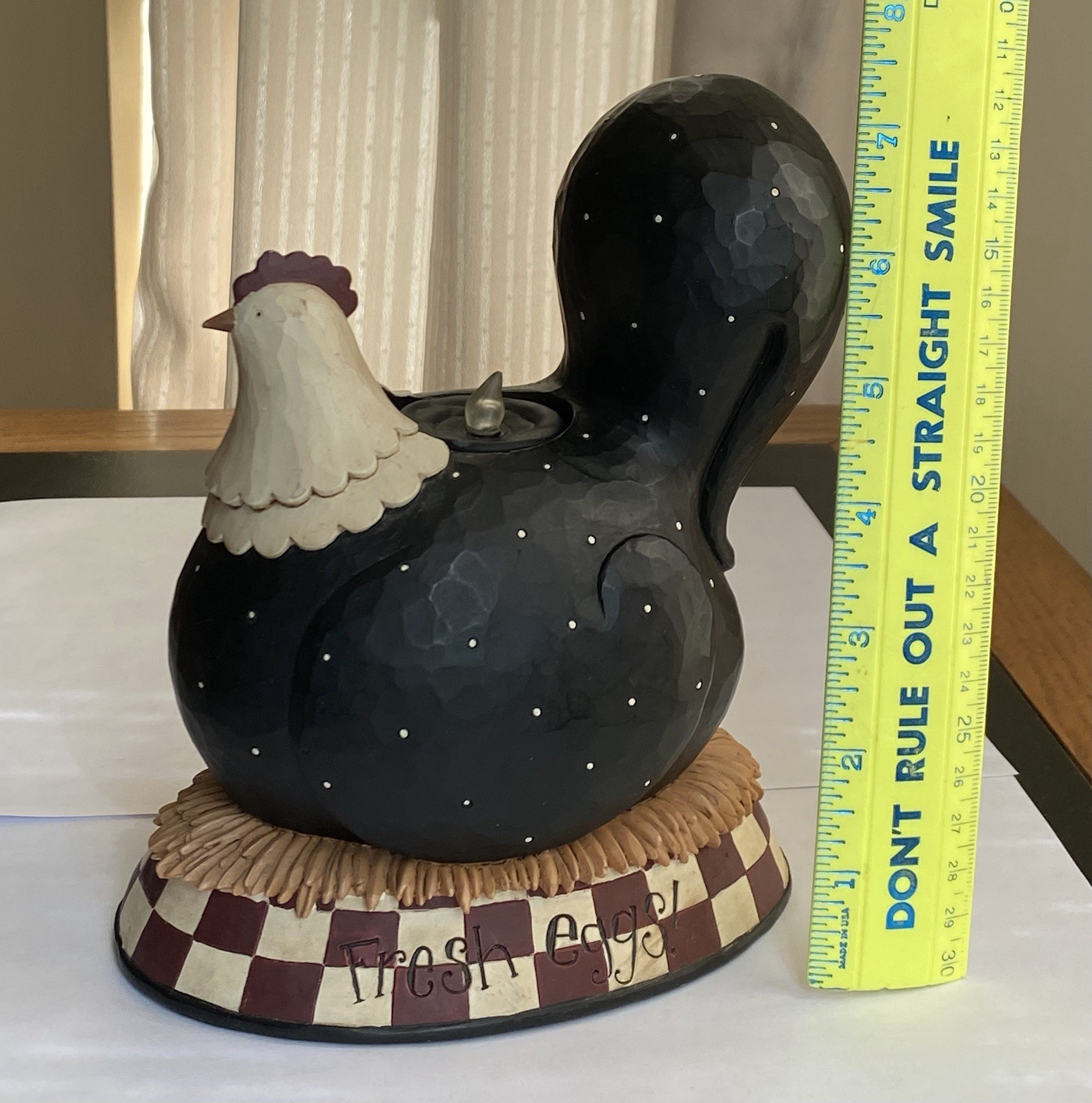 RARE Blossom Bucket Resin 2009 Hen on Nest Fresh Eggs Decor Dan DiPaolo