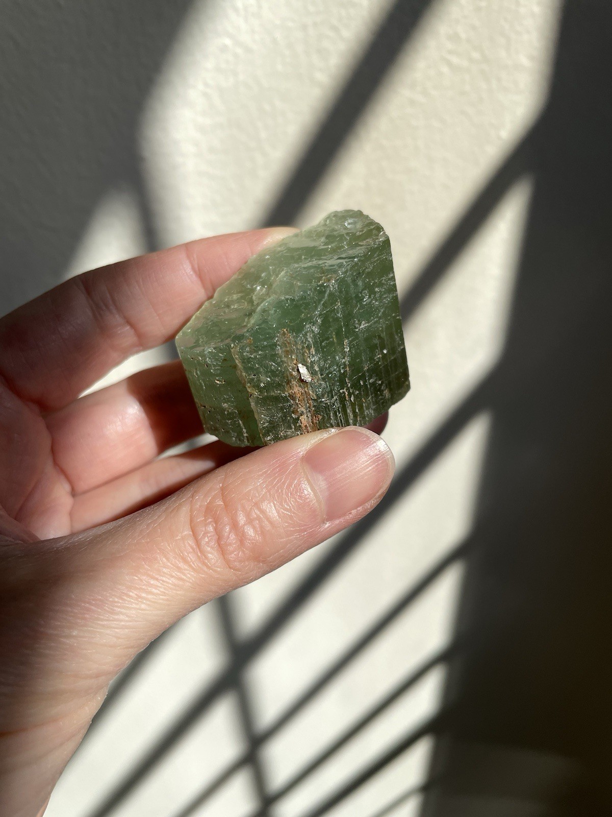 US Seller ~ Green Aquamarine Crystal ~ 58 Grams ~ Madagascar