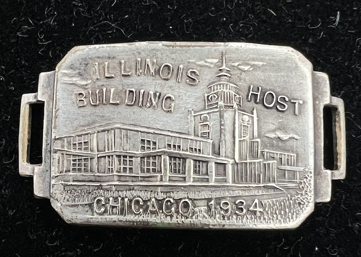 Illinois Host House - Worlds Fair- Chicago 1934 - Charm Pendant Fob Unique