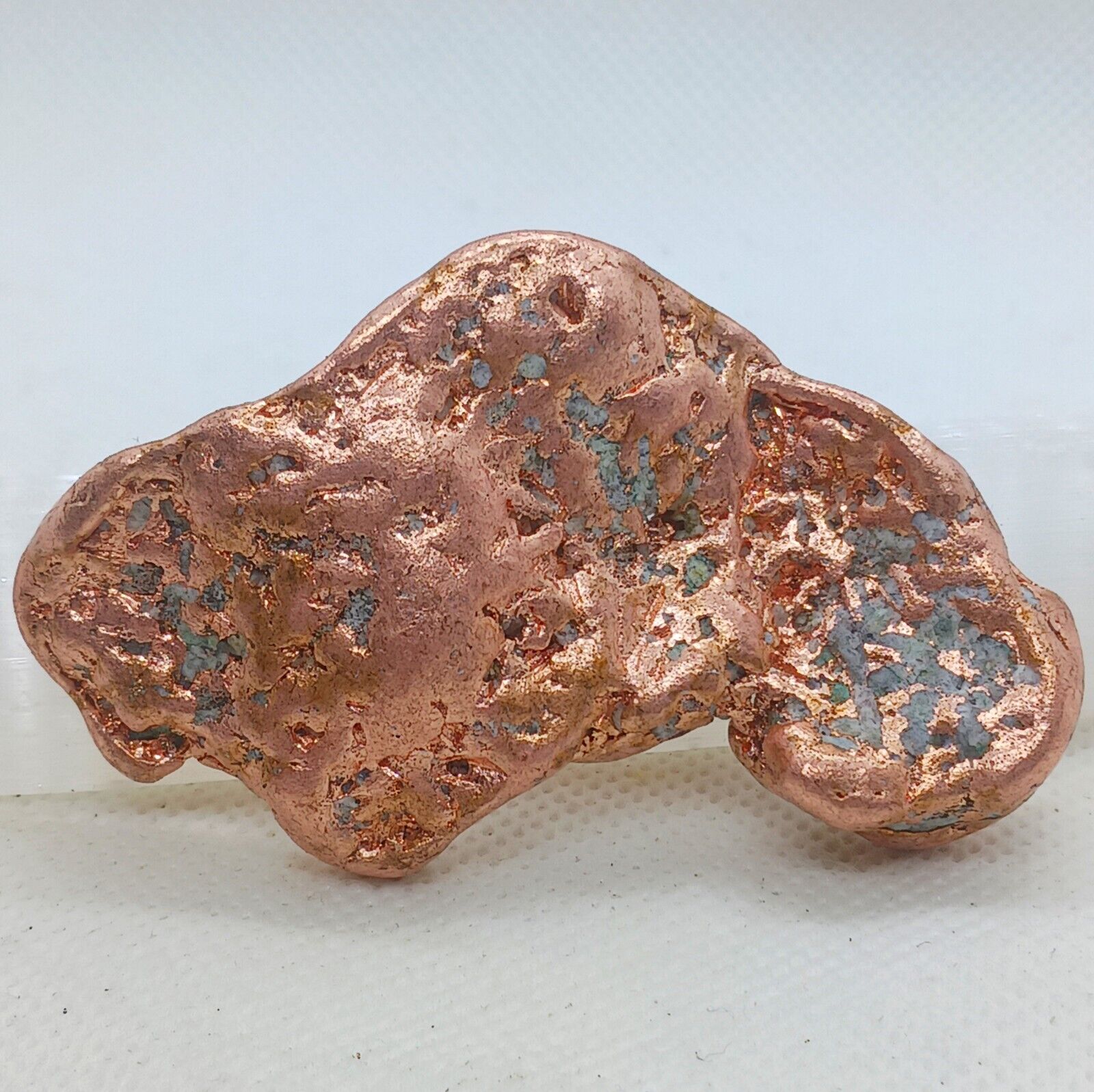 Raw Native Copper Specimen With Chrysocolla Large Natural Healing Copper Nugget 
