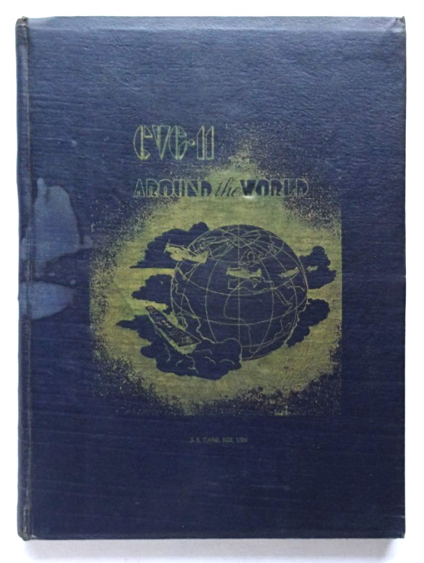 US NAVY CARRIER AIR GROUP ELEVEN 1947-1948 WORLD CRUISE BOOK \