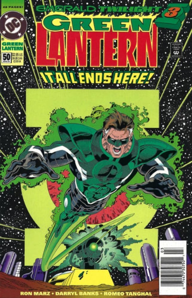 Green Lantern #50 Newsstand Glow in the Dark Cover (1990-2004) DC