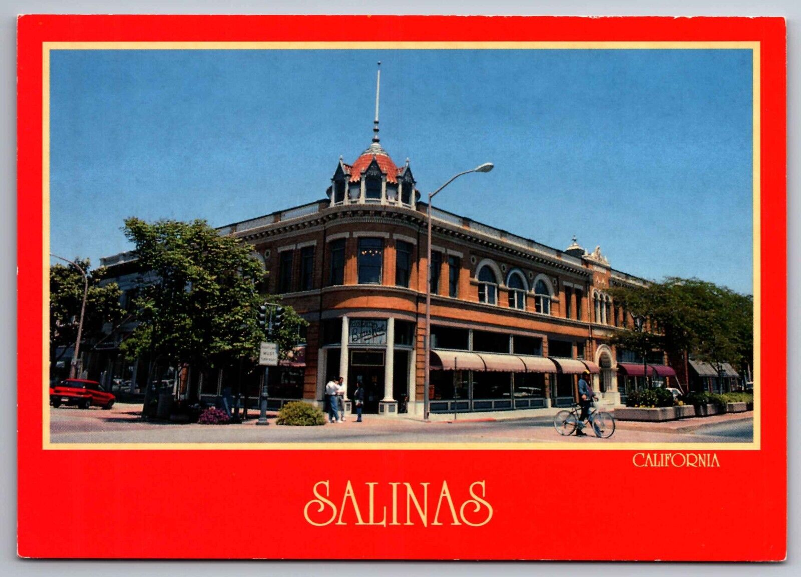 Postcard  Corner of Town Salinas California  A 23