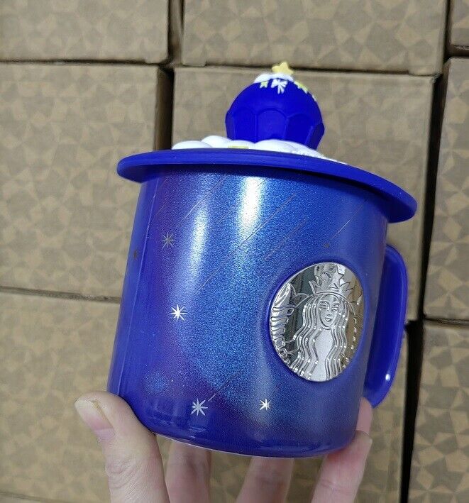 Starbucks Dream meteor Gradient Purple Ceramic Cups W/ Rabbit Tea Strainer Cover