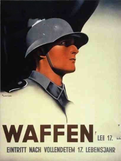 WWII German Third Reich Waffen Elite Recruitment Propaganda Poster Print