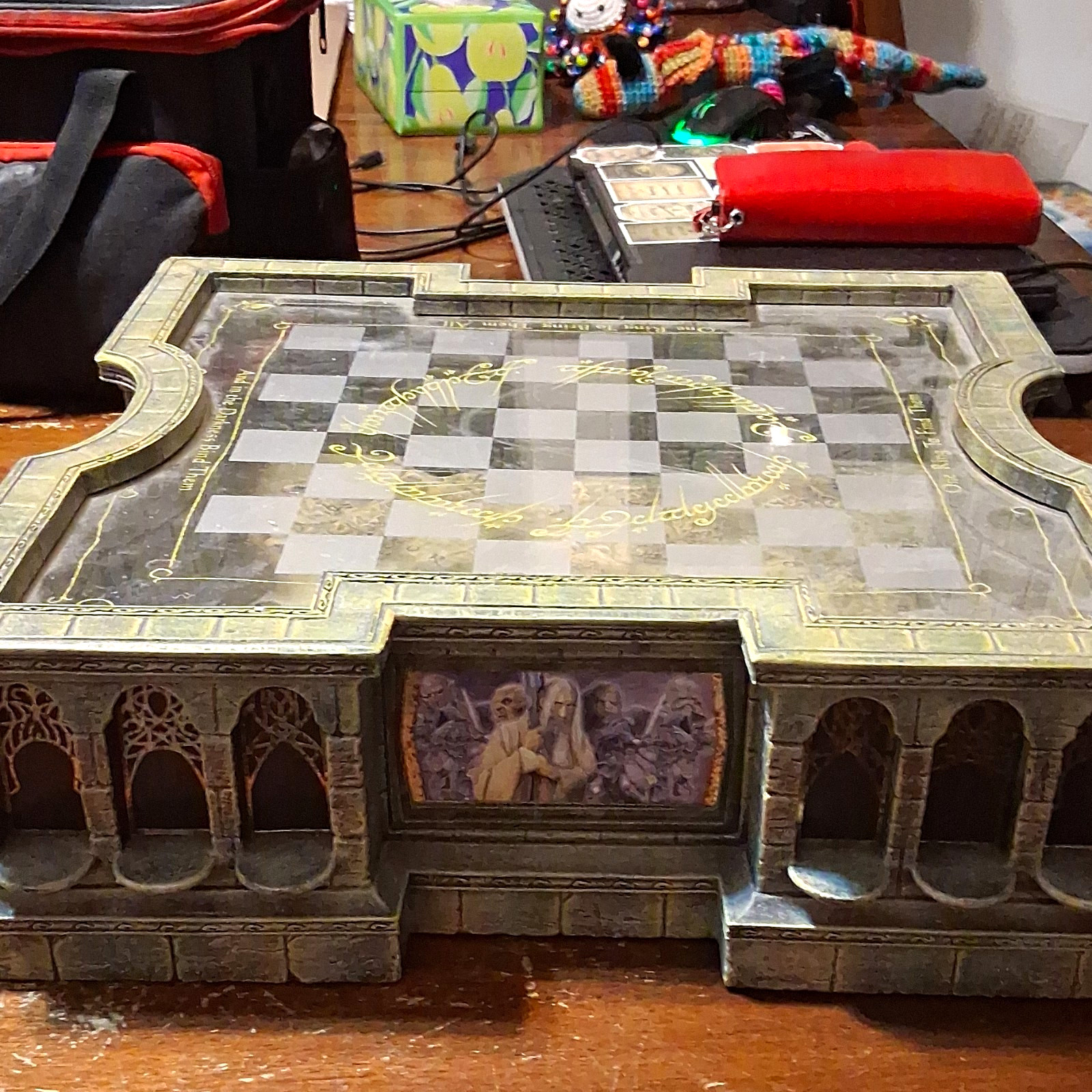 The Lord of the Rings LOTR Themed Chessboard Display Base - Fantasy
