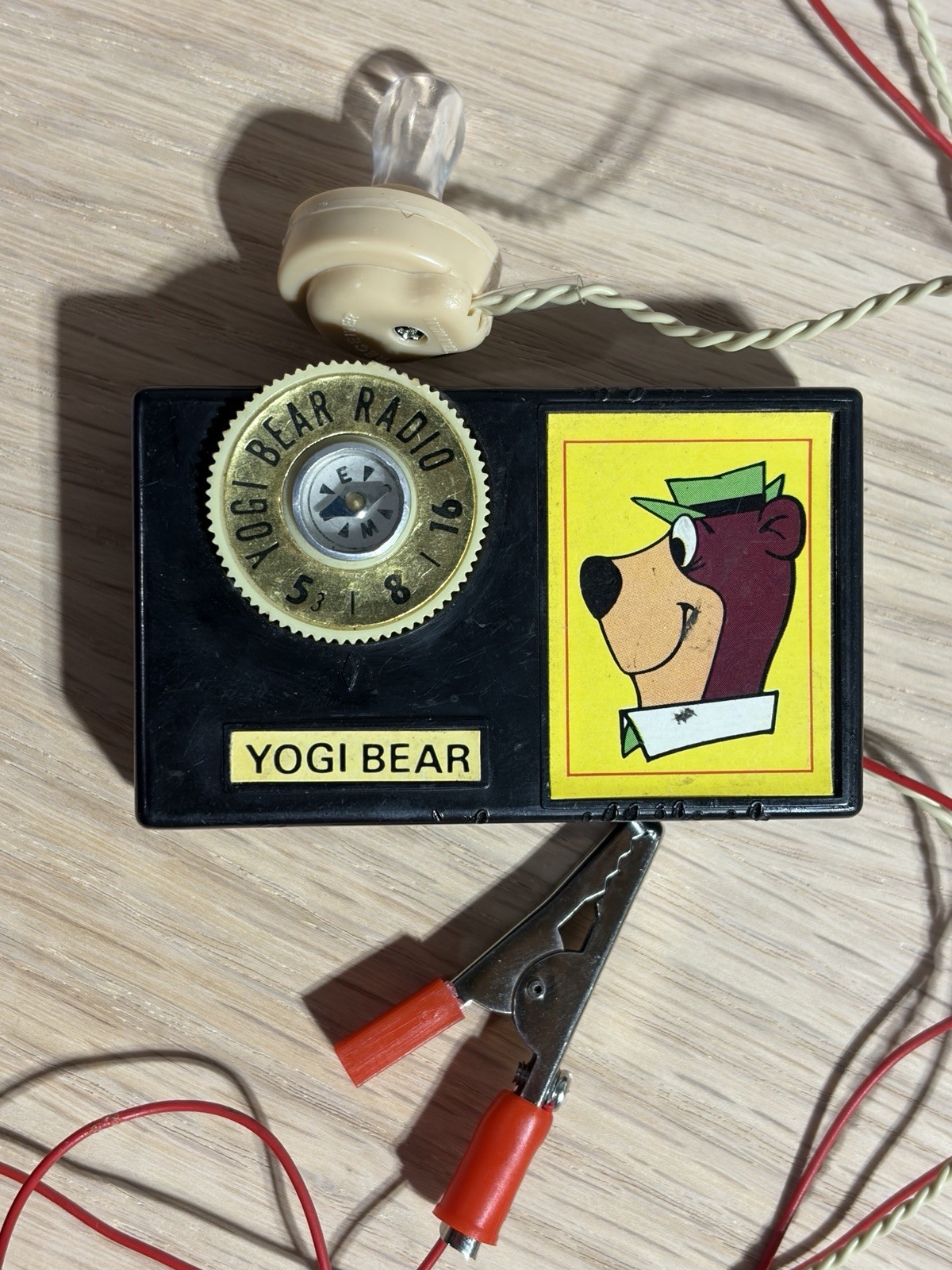 Yogi Bear Germanium Crystal Radio Toy Vintage Rare Hanna Barbera Yogi Bear Germanium Crystal Radio Toy Vintage Rare Hanna Barbera