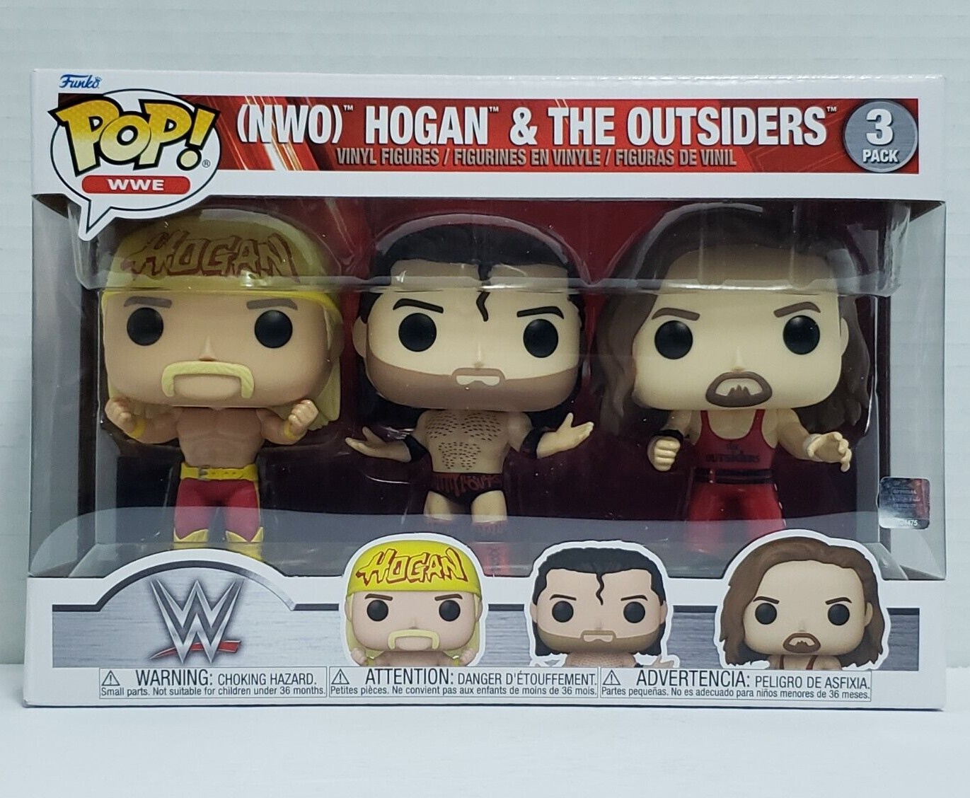 NWO HOGAN & THE OUTSIDERS - WWE WWF Funko POP 3-Pack Vinyl Figures NEW IN STOCK