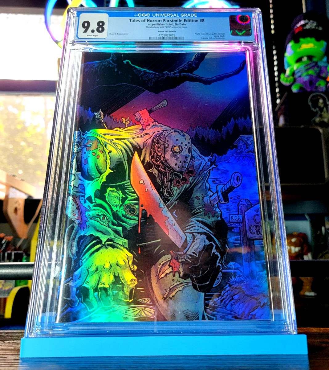 Tales Of Horror Jason Voorhees Friday The 13th Foil ryan G browne CGC 9.8 6/25