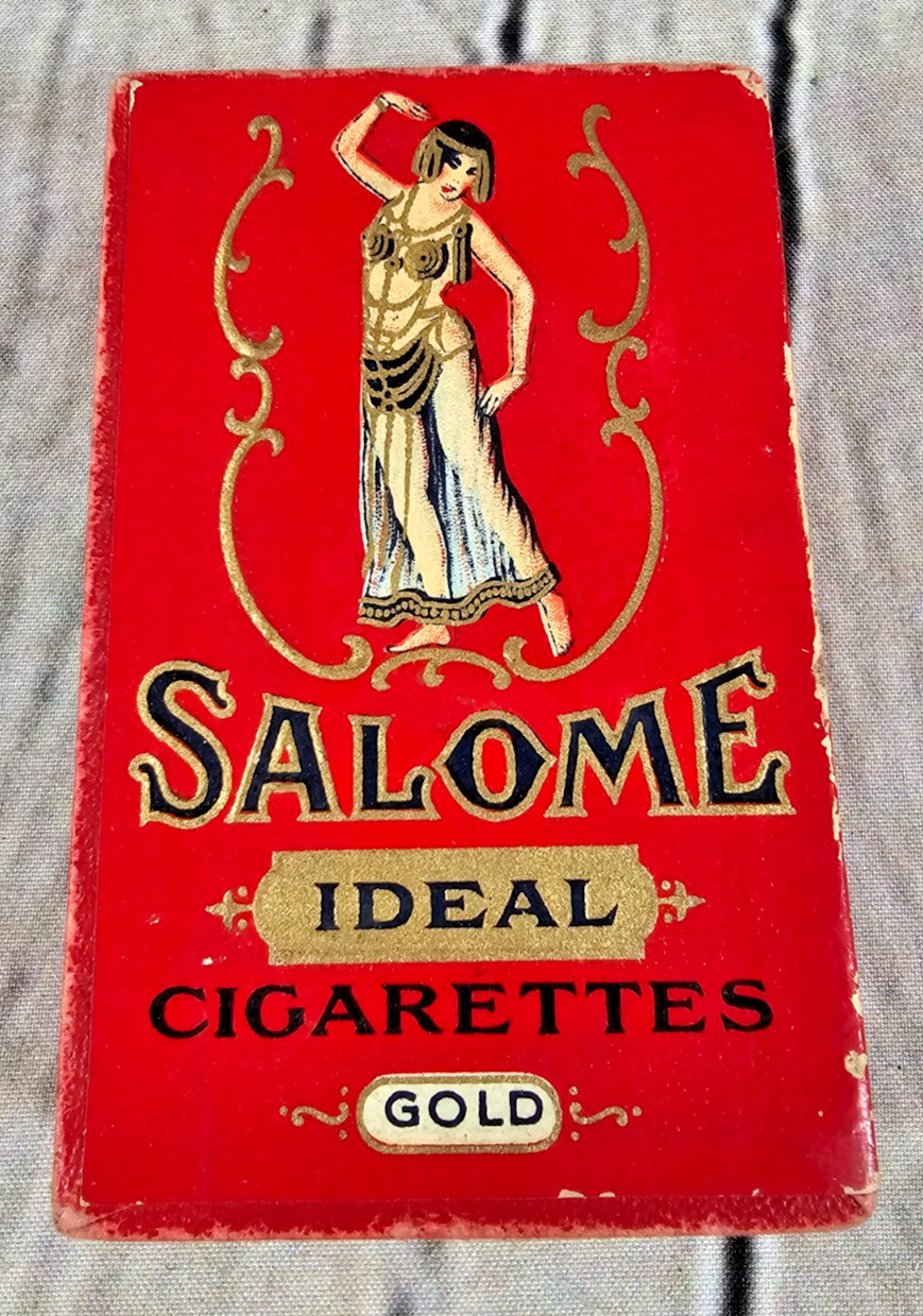 VTG 1924 Salome Ideal Perfumed Cigarette Box Rosedor NY Art Deco Flapper Box
