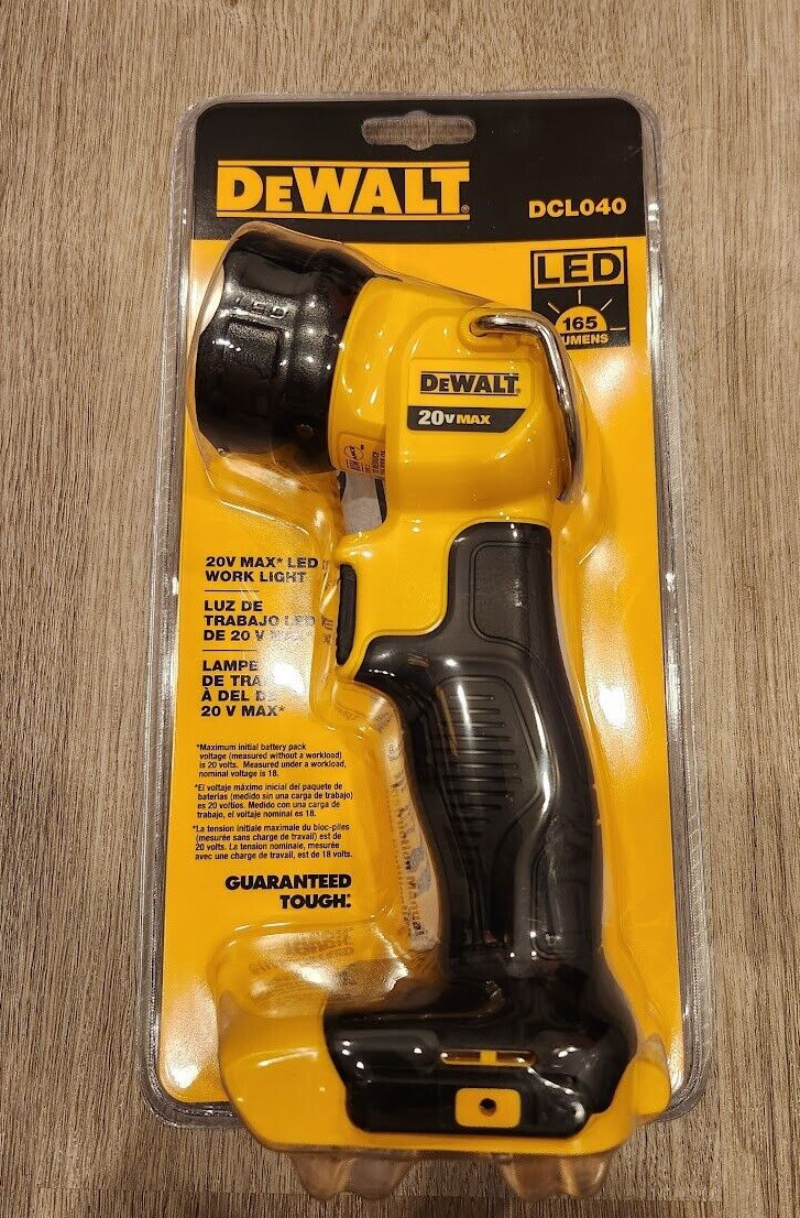 DEWALT 20V MAX  LED Worklight Flashlight Light | DCL040 | Brand New Sealed