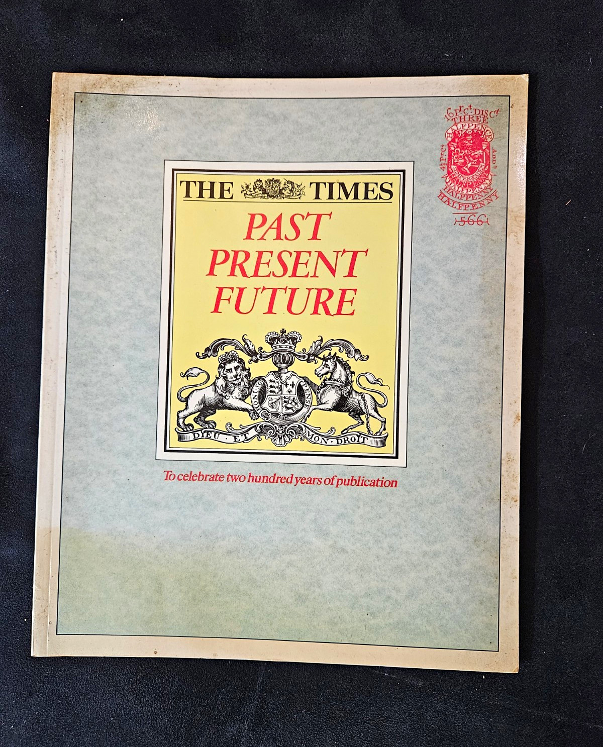 The Times Past Present Future 200 Years of Publication Jan 1 1803 Cover