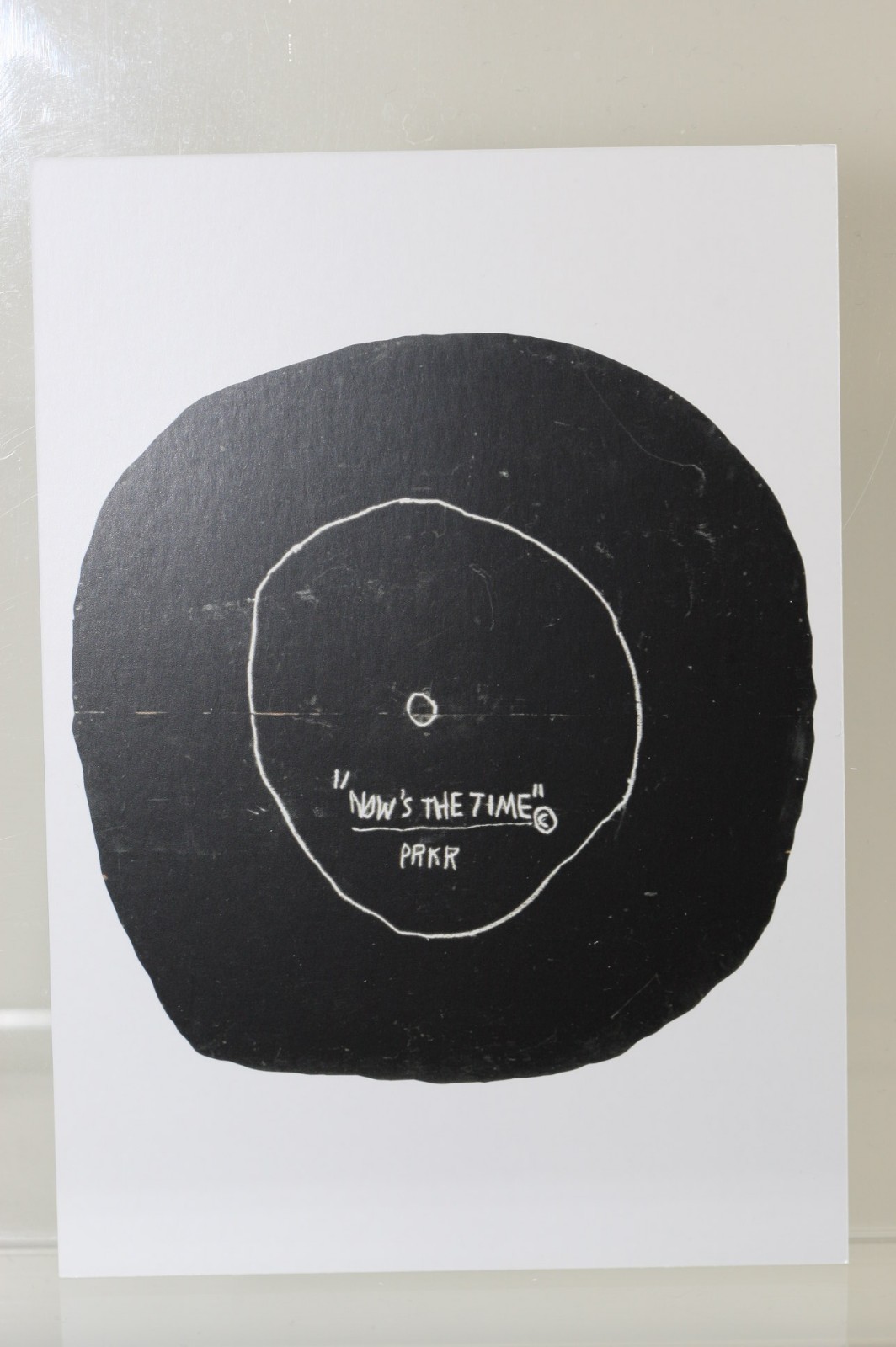 JEAN-MICHEL BASQUIAT: NOW\'S THE TIME, 1985, rare Art-Postcard  NEW