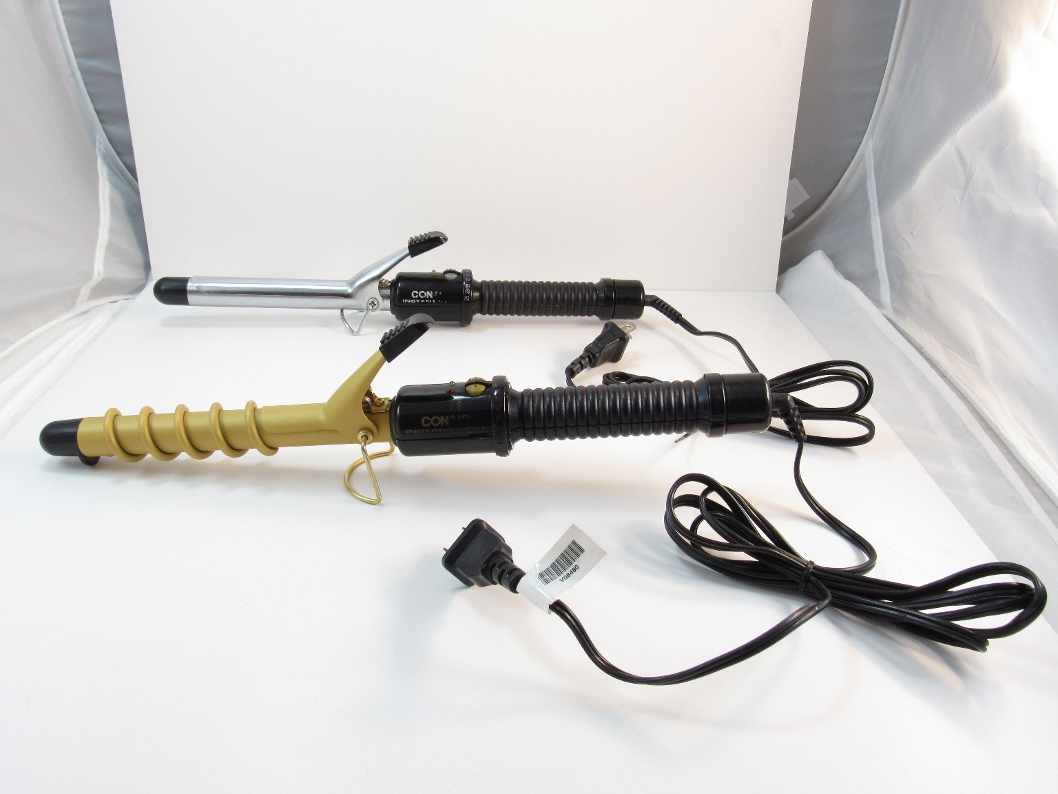 Conair Curling Iron Lot of 2 Instant Heat Model CD88J & CD81GN