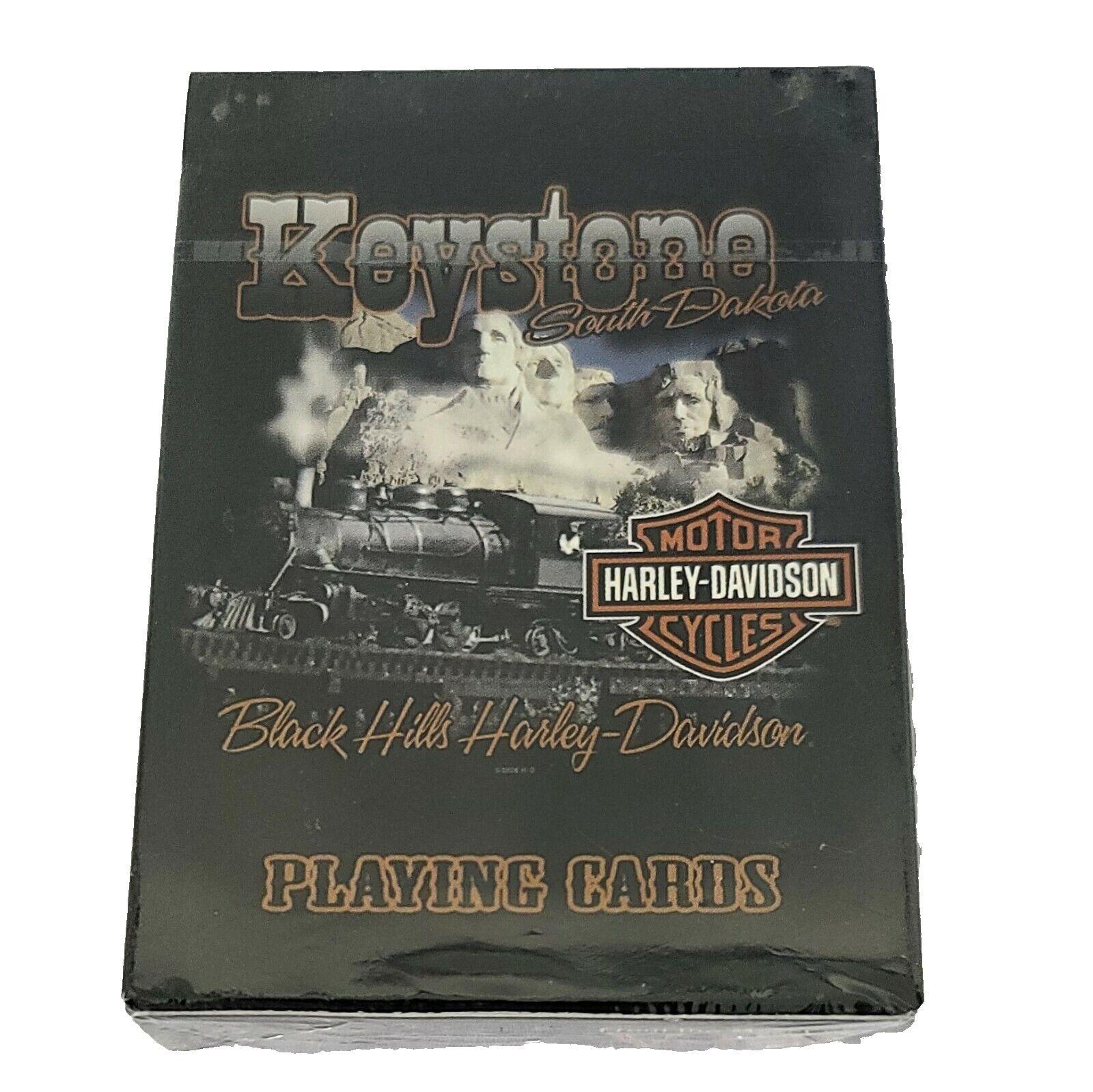 Harley Davidson Deck Playing Cards Train Mount Rushmore Keystone Black Hills