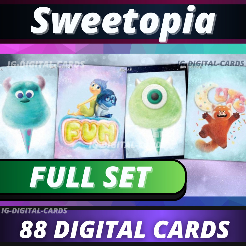 Topps Disney Collect Sweetopia FULL SET  [88 DIGITAL CARDS]