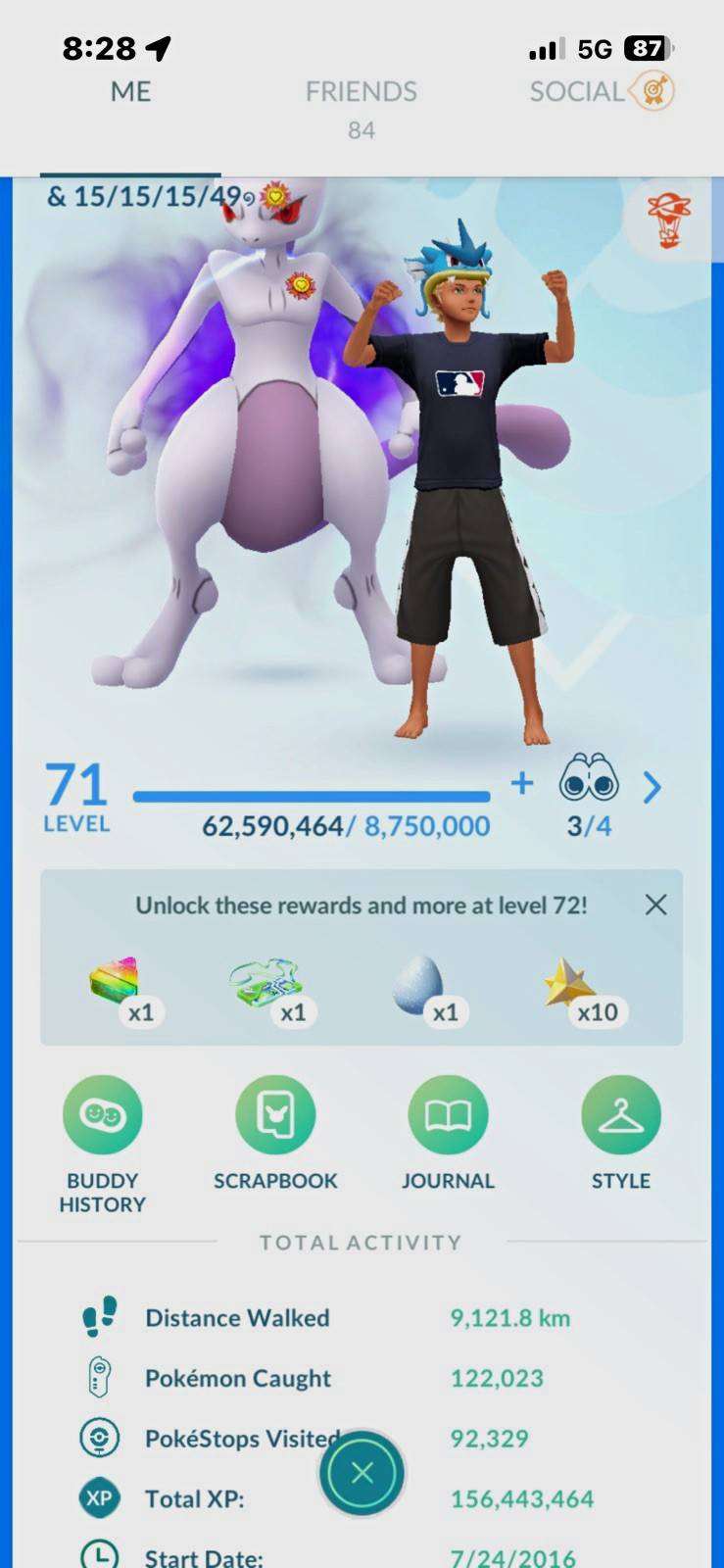 Pokémon GO Level 71 Game Account 1400+ 4star legacy 2016 Pokémon GO Level 71 Game Account 1400+ 4star legacy 2016