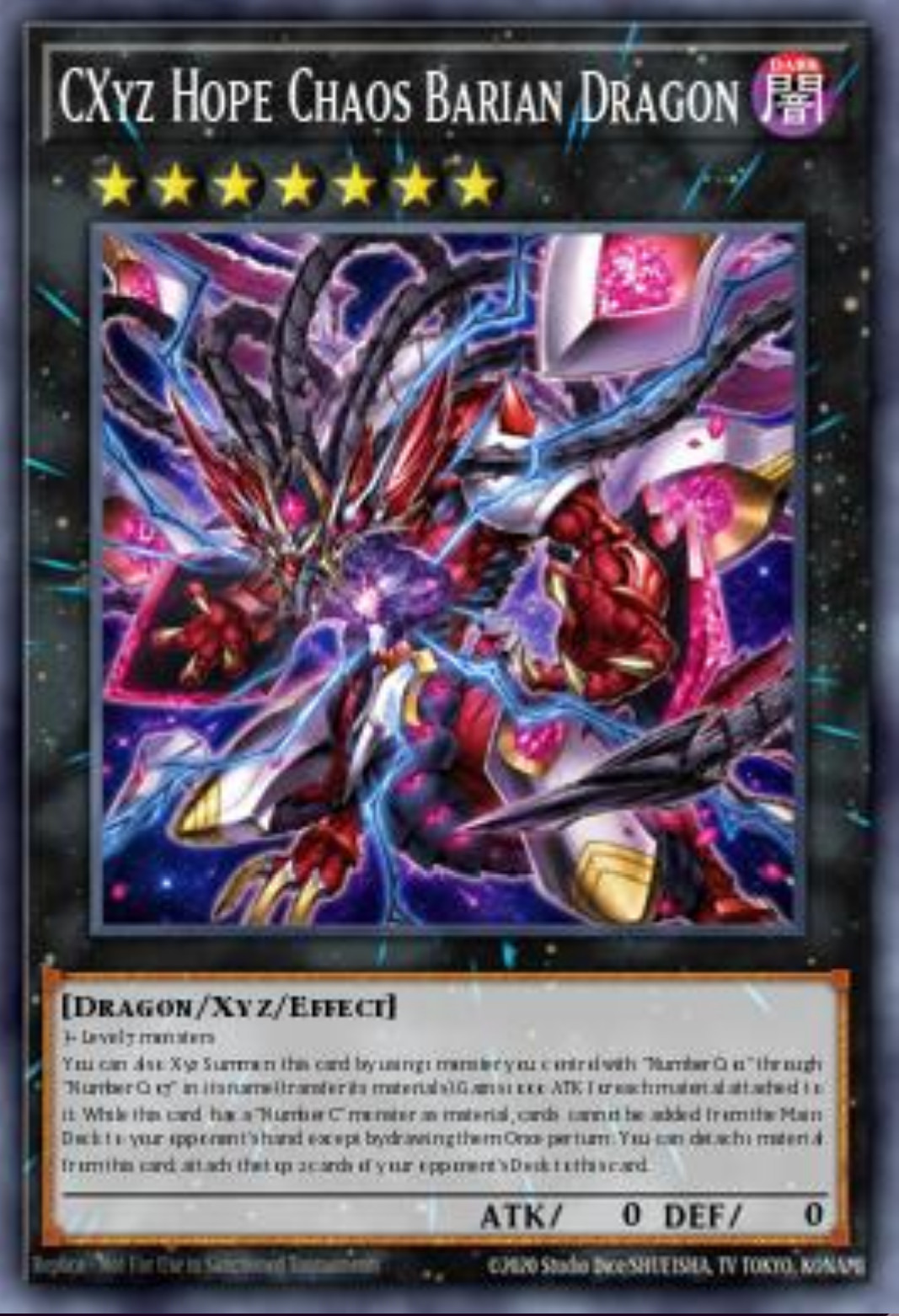 Yugioh BETB-EN044 CXyz Hope Chaos Barian Dragon Ultra Presale