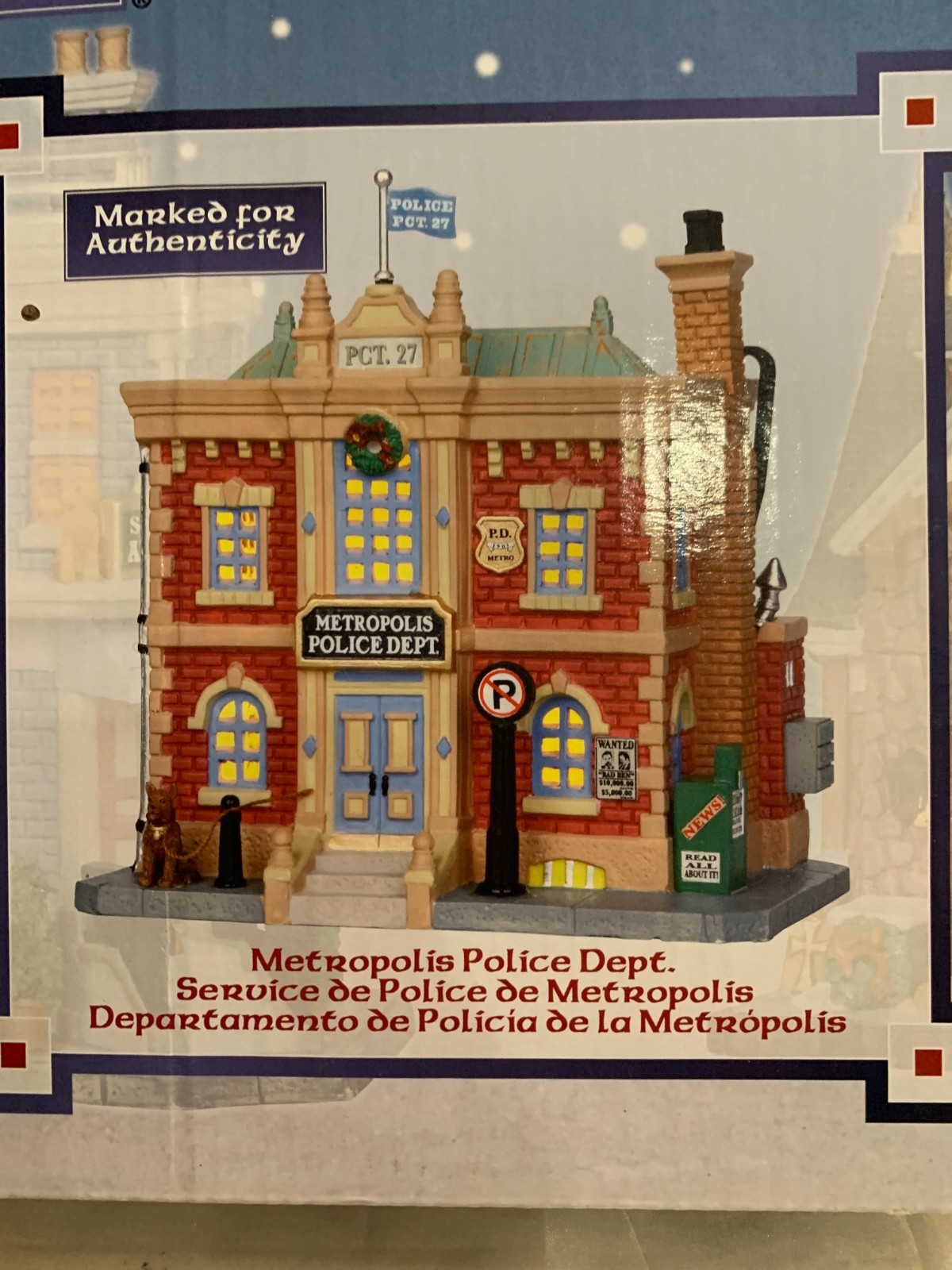 Lemax, Carole Towne Metropolis Police Dept 2011 Christmas Village Building. Lemax, Carole Towne Metropolis Police Dept 2011 Christmas Village Building.