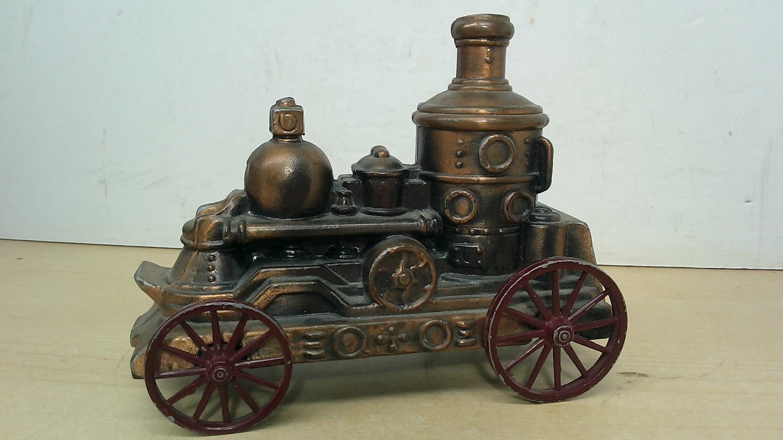 Vintage Fire Fighting Steam Engine 1974 Banthrico Inc Chicago Coin Bank