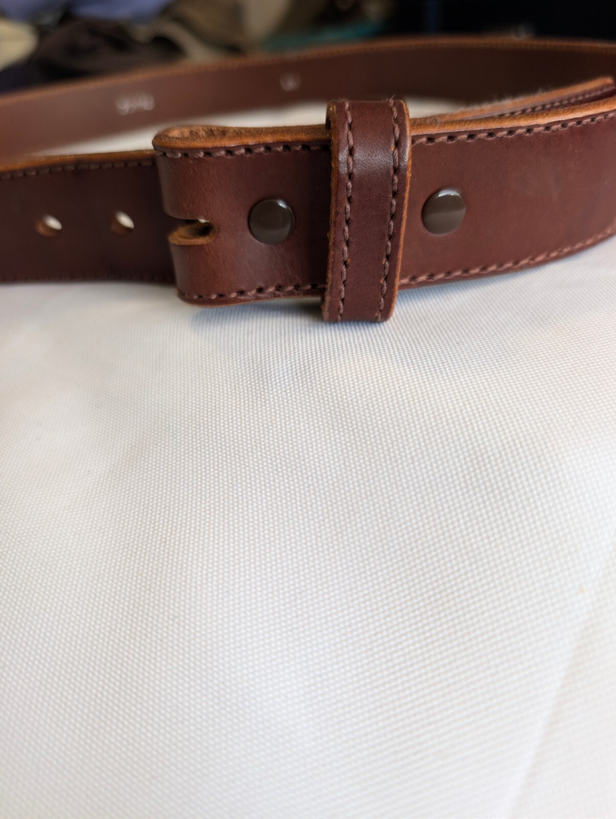 Bullhide Belts Full Grain Leather Belt Strap Men’s Size 40 Made in USA No Buckle