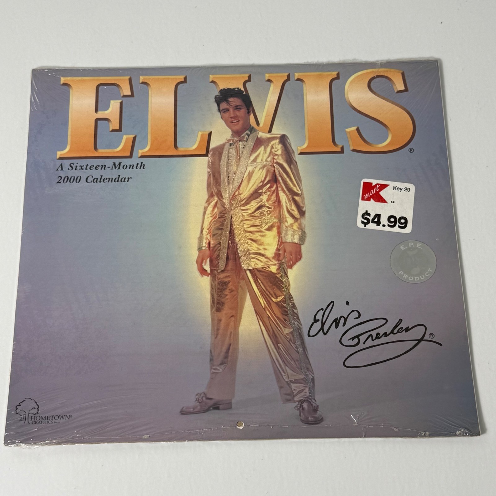 Vintage 2000 Elvis Presley Sixteen-Month Official Wall Calendar Sealed New
