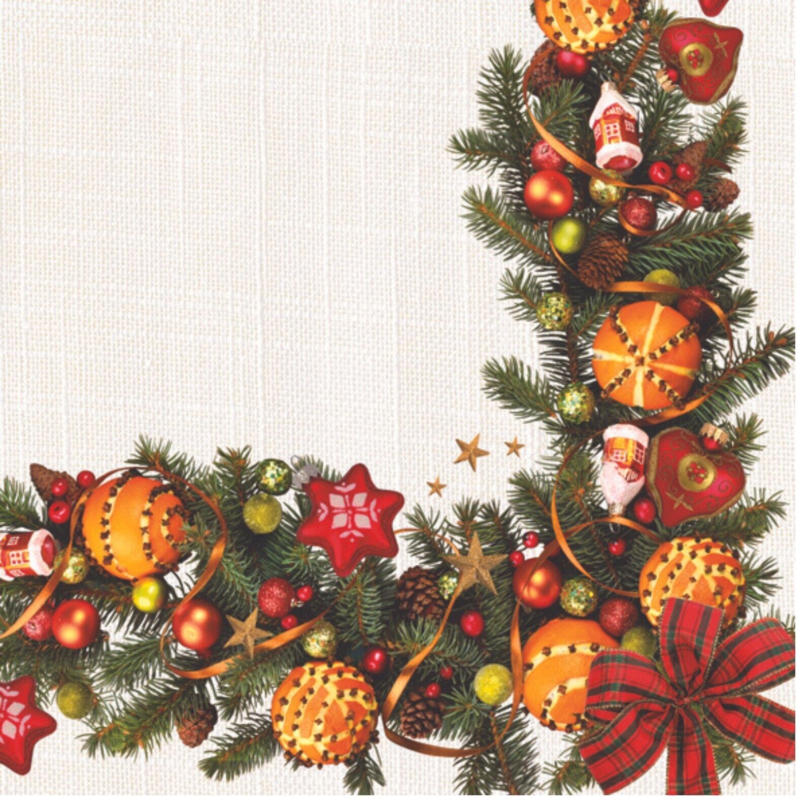 (2) Christmas Decoupage Paper Napkins Holiday Art Craft Luncheon Napkin - TWO