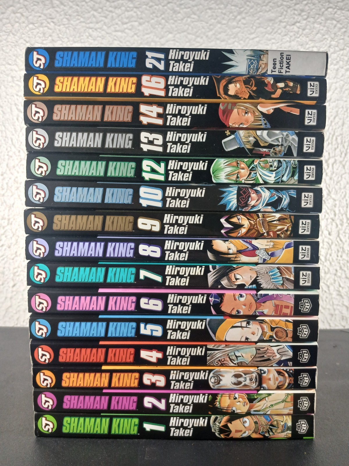 Shaman King Manga Vol 1-10, 12-14, 16, 21 Hiroyuki Takei Shonen English 1x ExLib