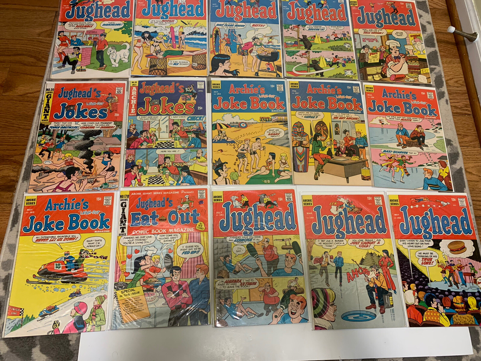 Archie Series Comics Lot of 15 Jughead #20,39,153,157,158,160,170,182,190s, 200