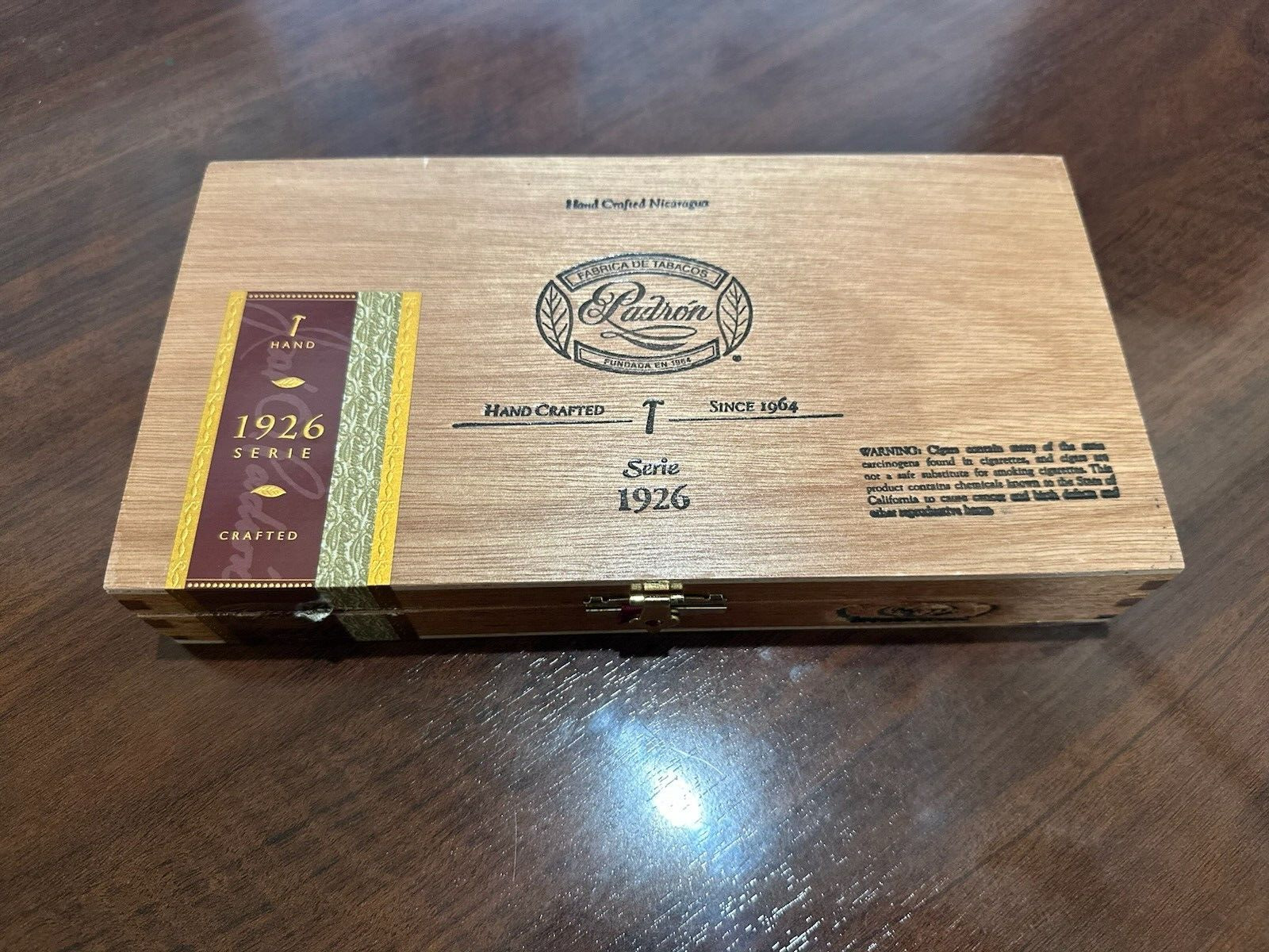 Padron | Serie 1926 No. 35 Wood Cigar Box Empty - 9.5\