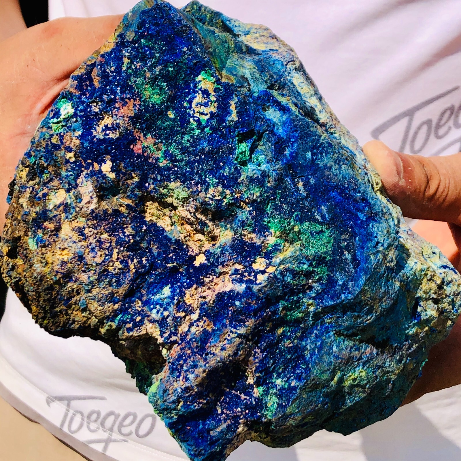 4.88LB BEST NATURAL Azurite/Malachite crystal minerals specimens