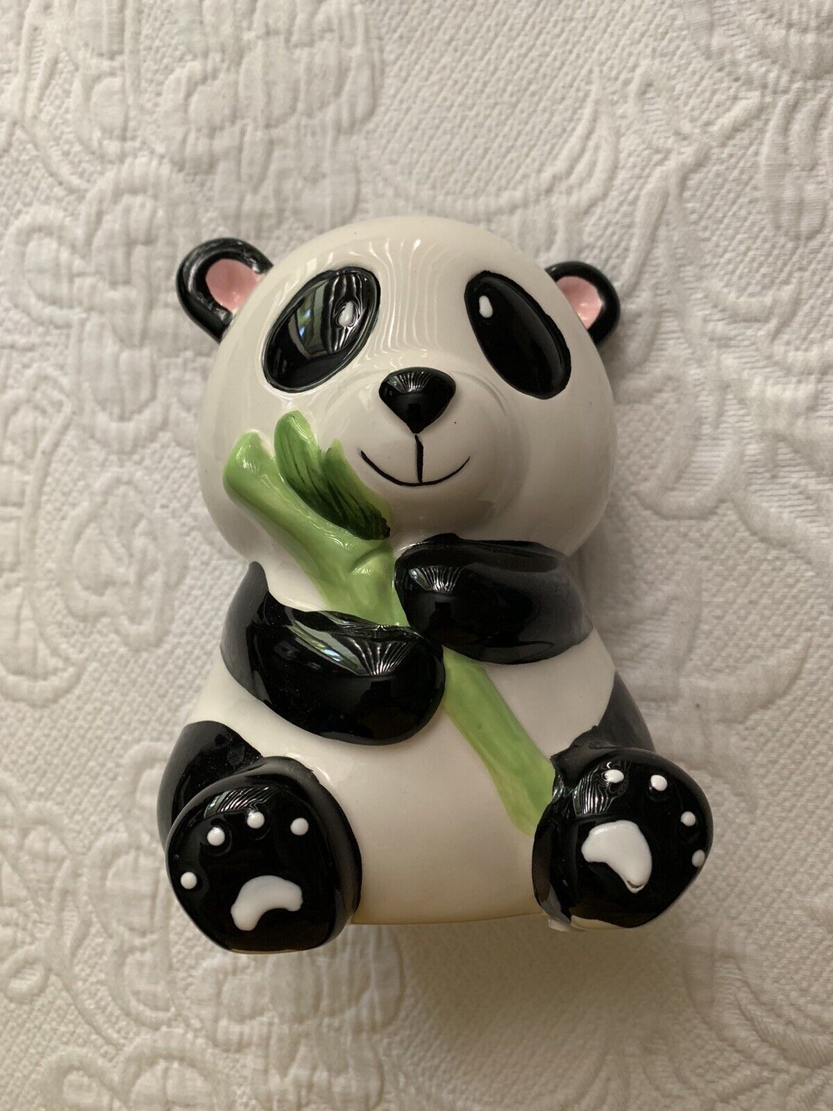 Panda Bear 6.5H x 4.5W Large Size Piggy Bank Pristine ALDI 2023