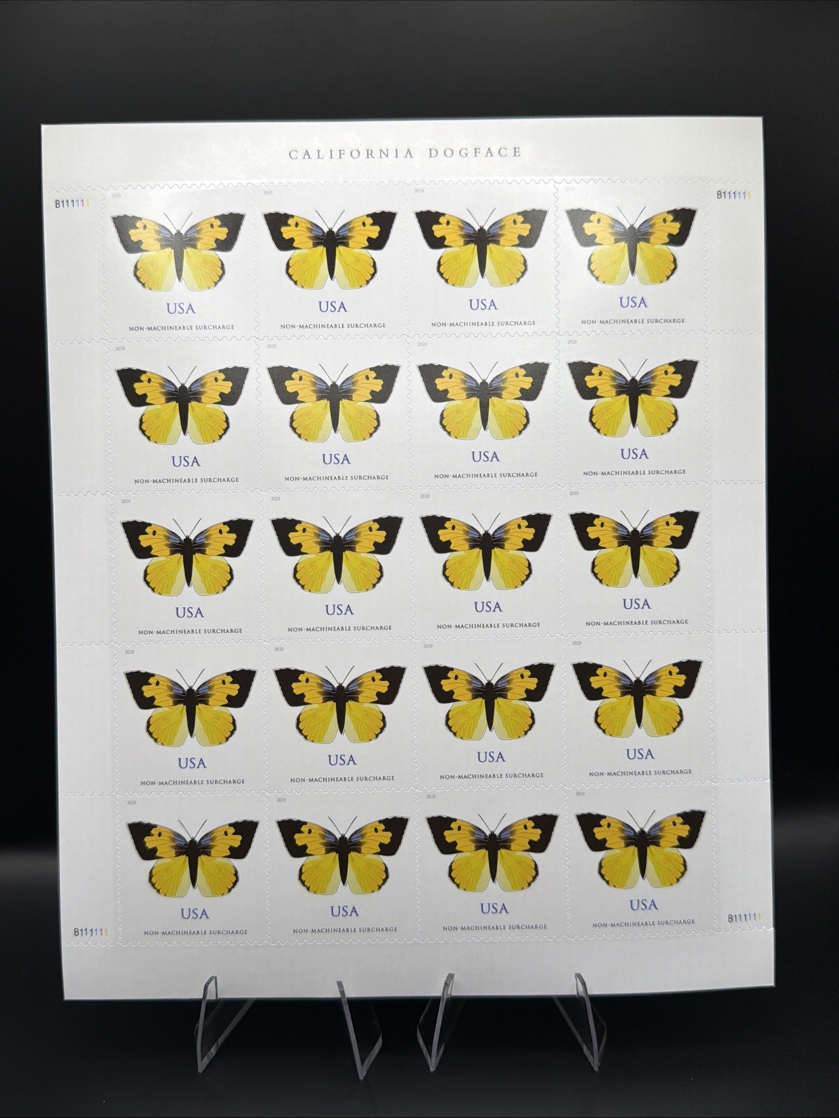 2019 USPS California Dogface Non-Machineable Stamp Sheet of 20 Collectible Stamp