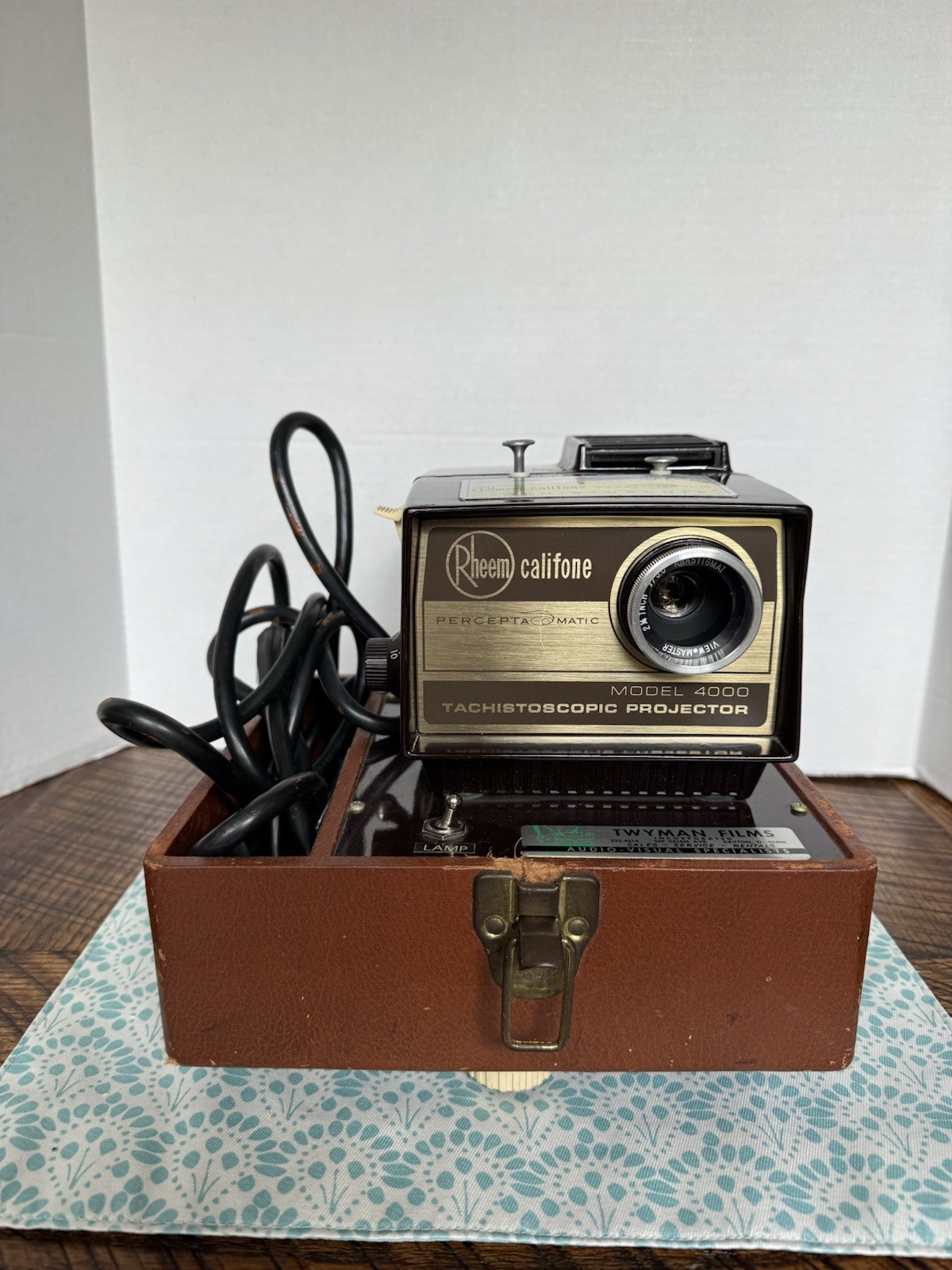 VTG Rheem Caliphpone 4000 PERCEPTA-MATIC Tachistoscope Projector LS3R