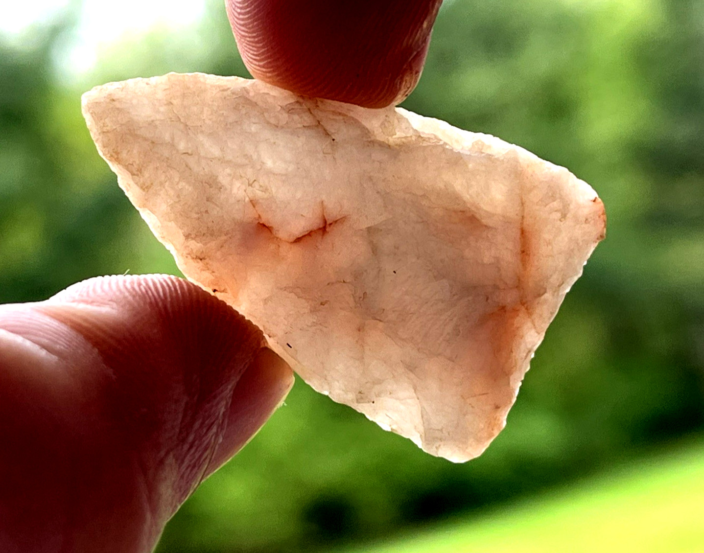EXCEPTIONAL N.CAROLINA QUARTZ TRIANGULAR POINT ARROWHEADS AUTHENTIC ARTIFACTS GA