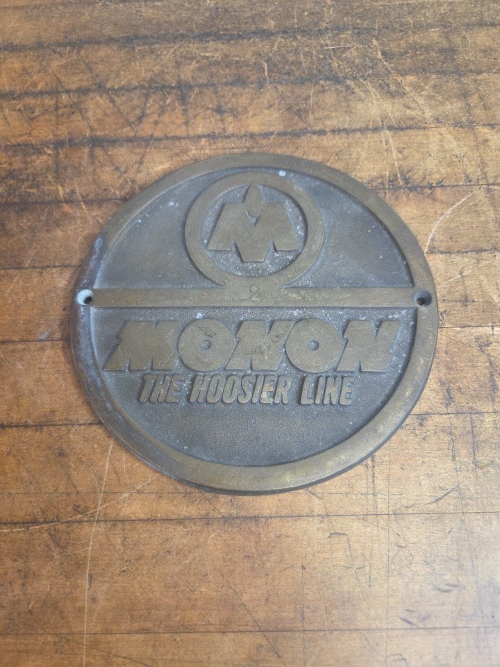 Monon The Hoosier Line Railway Bronze Railroad Plaque 7 1/2 Monon The Hoosier Line Railway Bronze Railroad Plaque 7 1/2