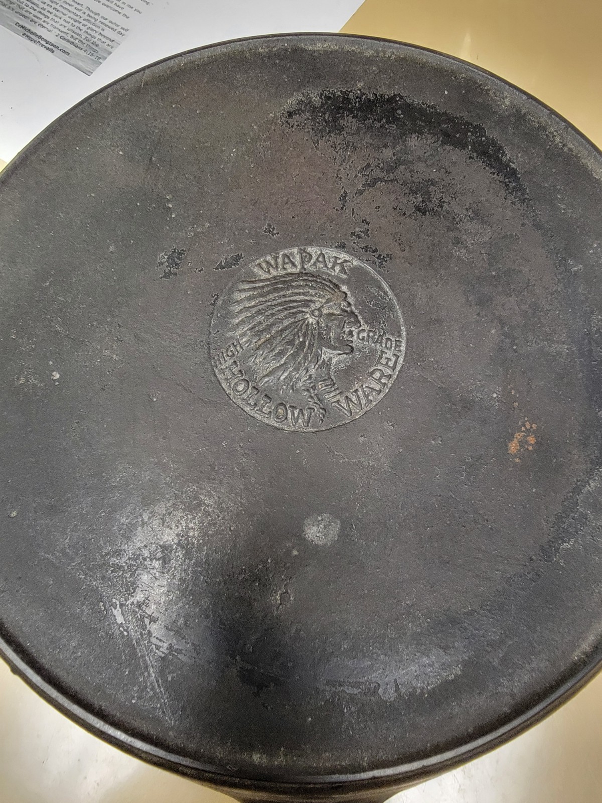 wapak indian head skillet 8