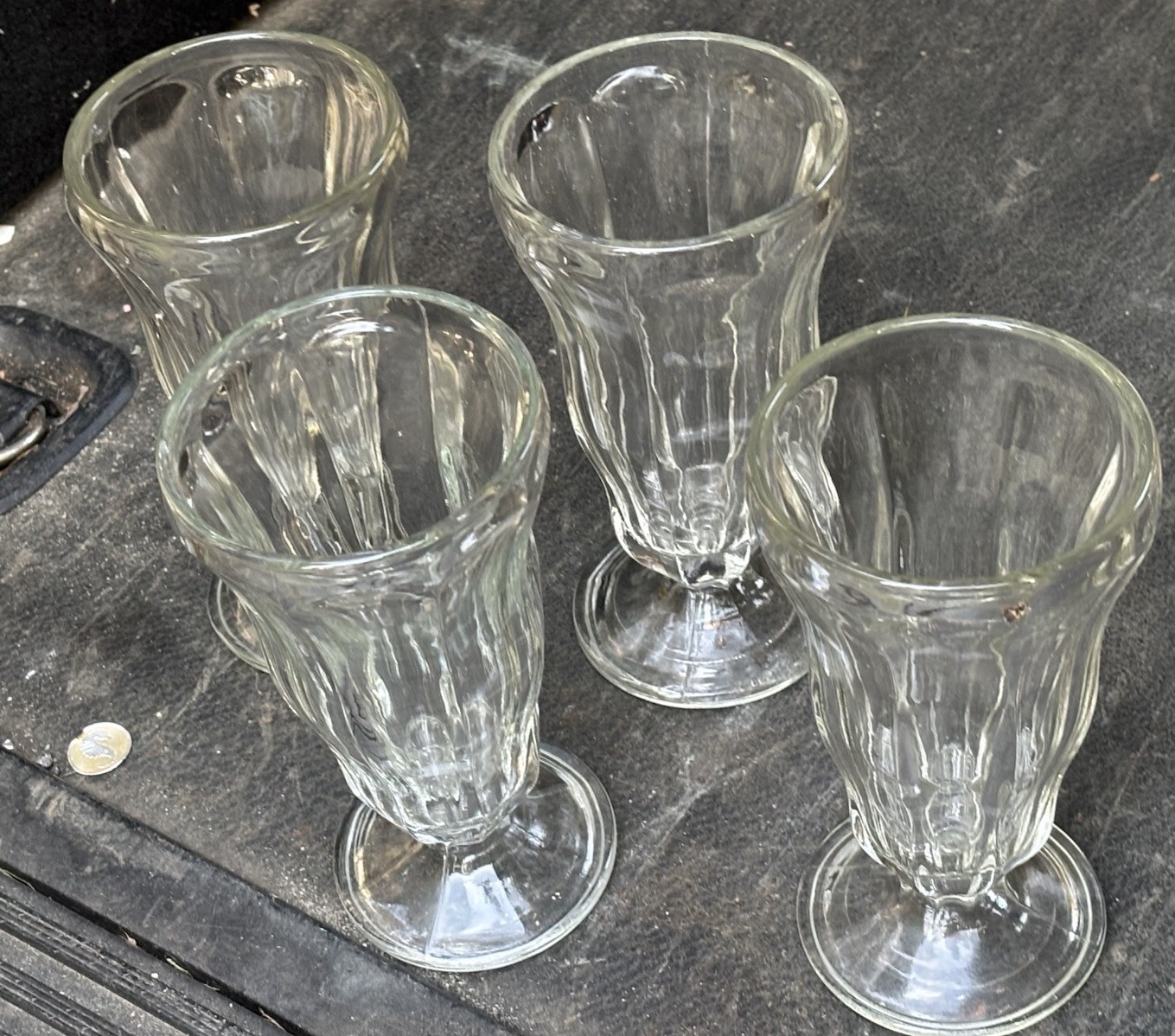Anchor Hocking Fountainware Clear 12 on. Soda Tumbler, Set of 4