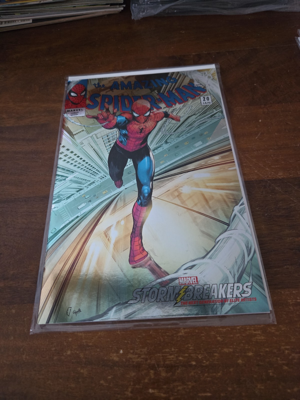 WHATNOT SDCC AMAZING SPIDER-MAN #20 VARIANT PACK STORMBREAKERS CHASE FOIL COVER