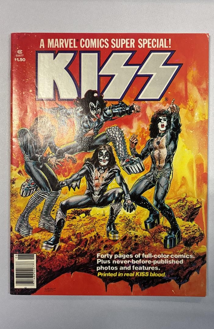 KISS Marvel Comics Super Special #1 FN+ w/poster inside Marvel 1977