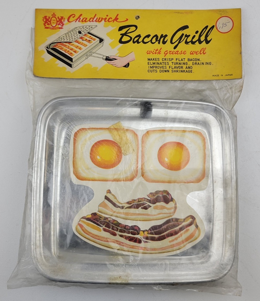Vintage Made in Japan NOS Chadwick Bacon Grill w/ Grease Well
