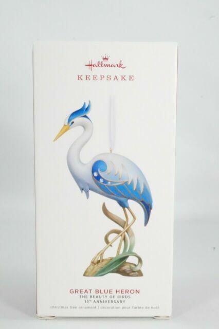 Hallmark 2019 Ornament - BEAUTY OF THE BIRDS  Great Blue Heron - NIB