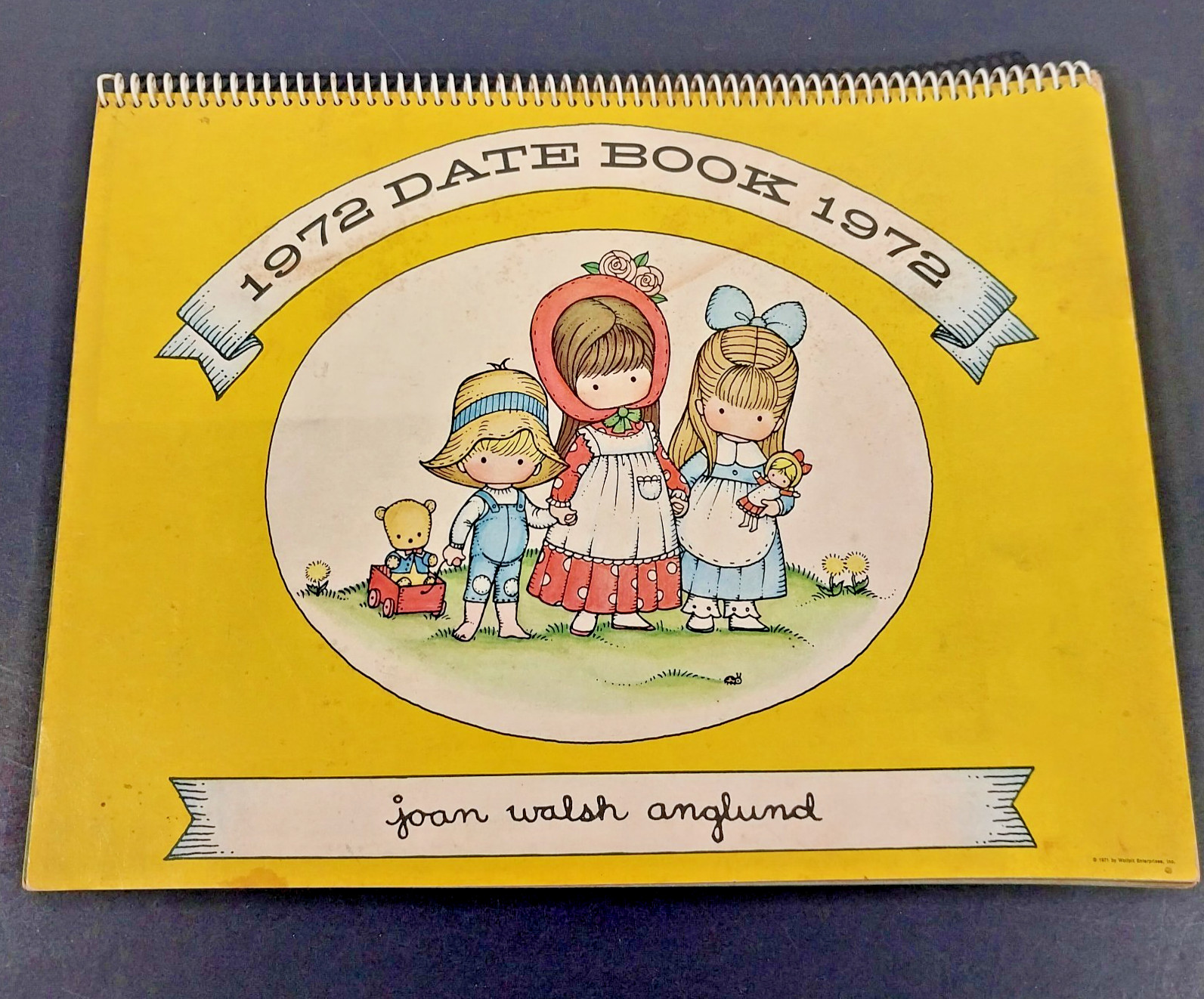 Vintage 1972 Joan Walsh Anglund Date Book Calendar Collectible Paper Ephemera