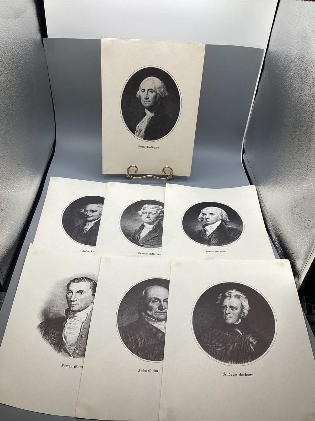 (34) Vintage 12x8.75in Fabian Bachrach Presidential Prints- Washington - Johnson (34) Vintage 12x8.75in Fabian Bachrach Presidential Prints- Washington - Johnson