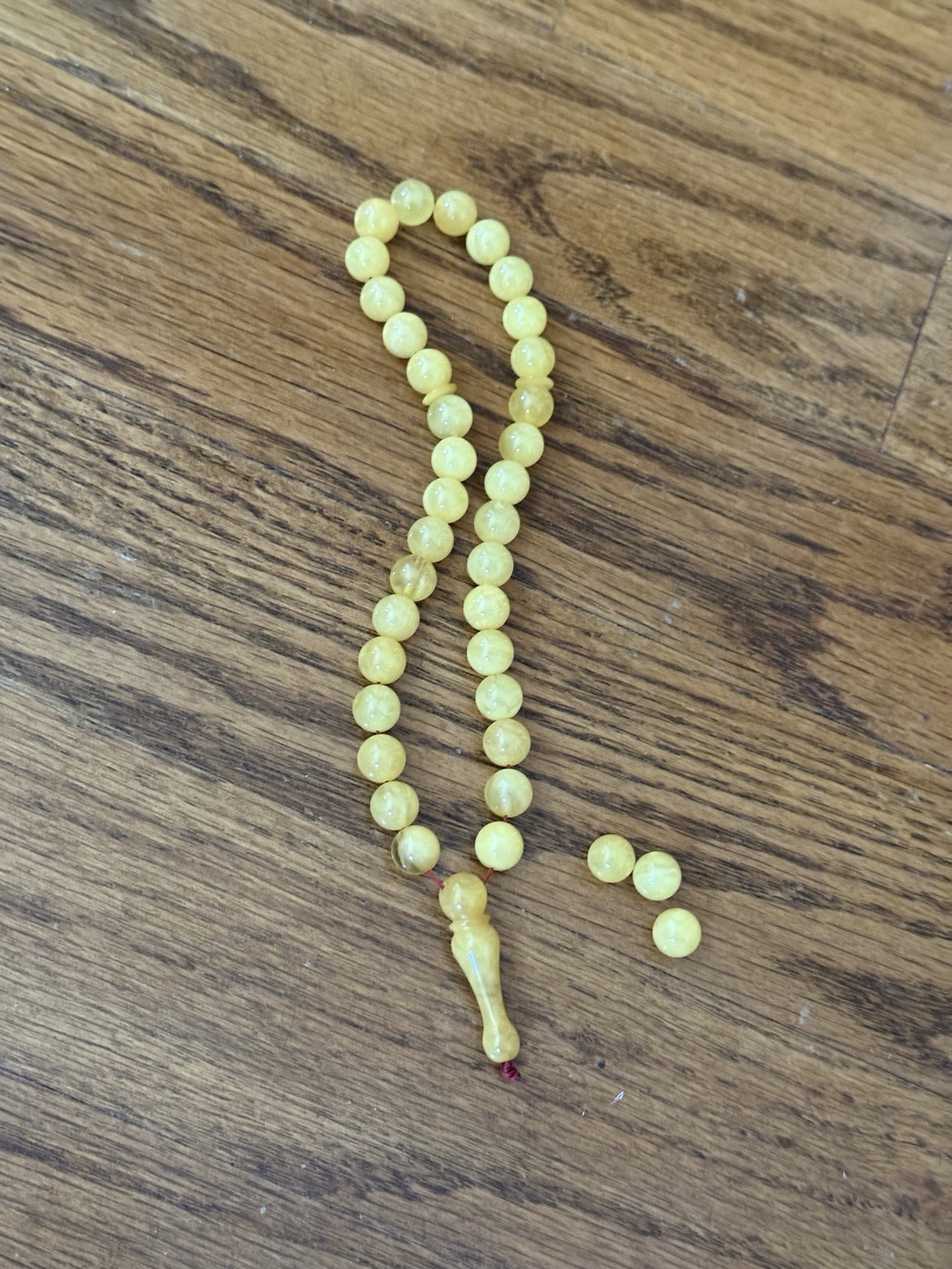 Baltic Amber Islamic Prayer Beads Misbaha Tasbih Rosary 33 W/ Extra Beads