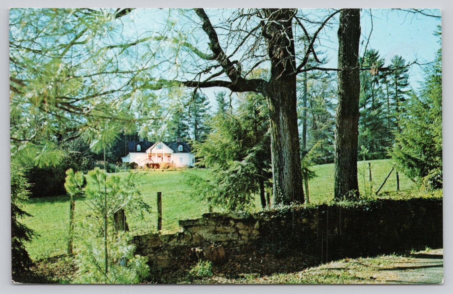 1975 Carl Sandburg Home Main House Connemara Farms Flat Rock NC Postcard 1975 Carl Sandburg Home Main House Connemara Farms Flat Rock NC Postcard