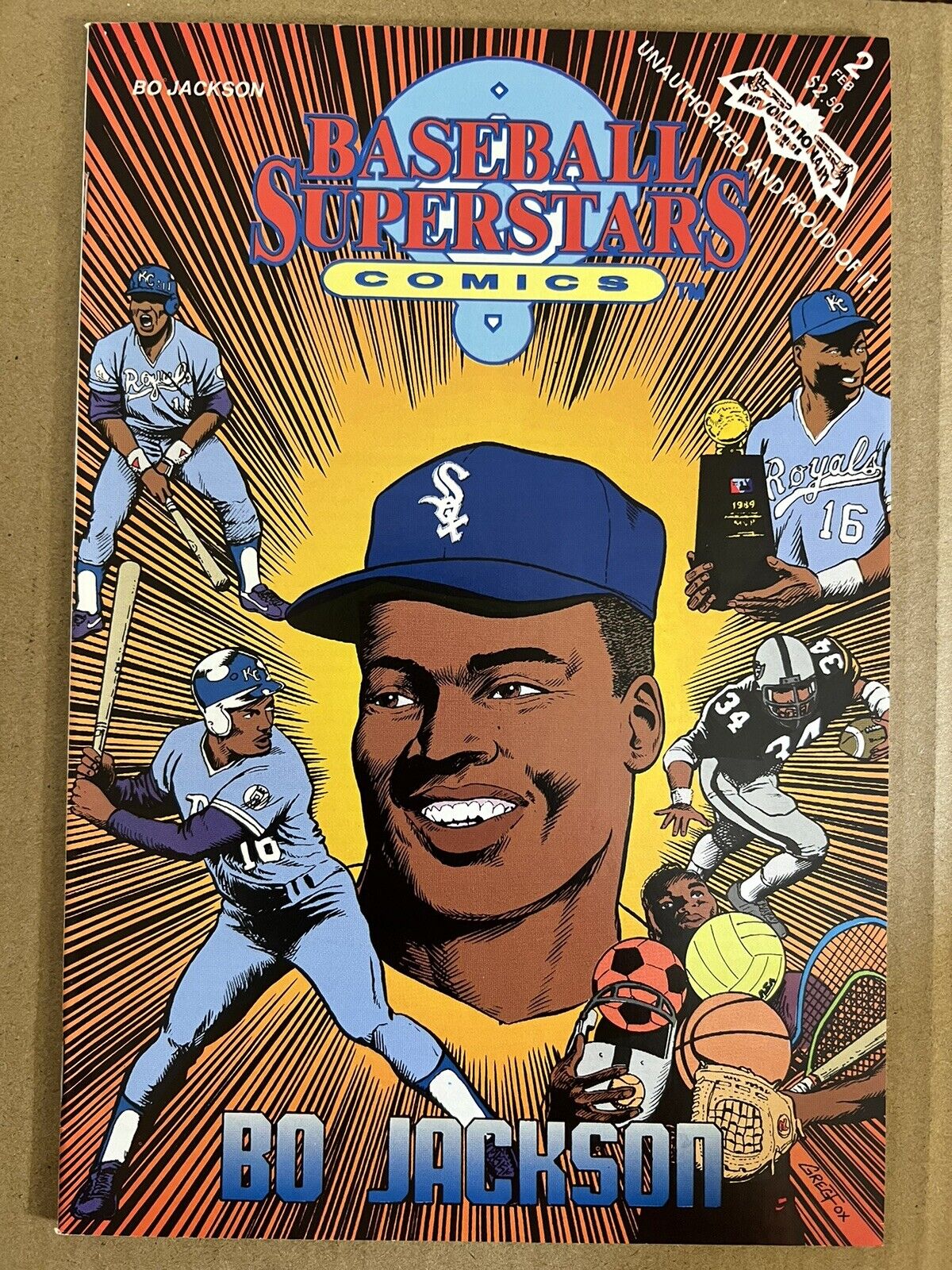 Baseball Superstars #2 Bo Jackson | FN/VF 1992 Revolutionary Comics | Combine 📦