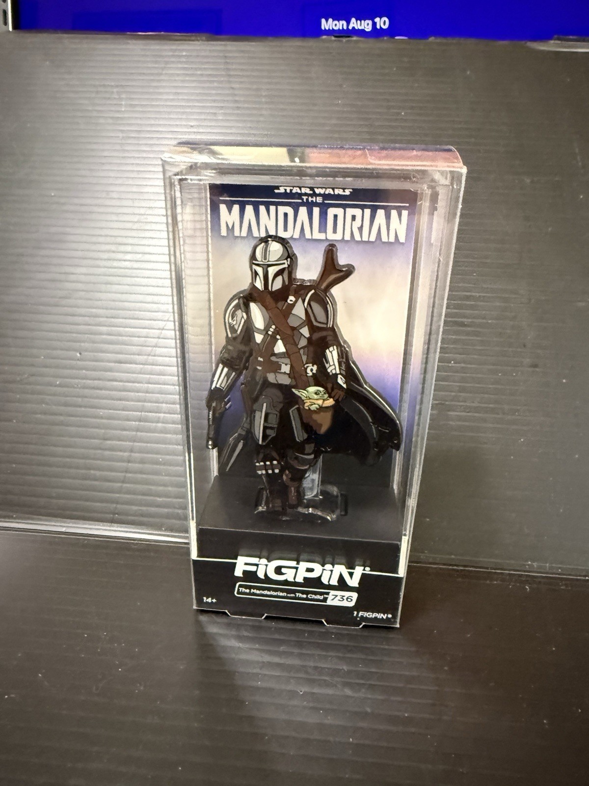 The Mandalorian with the Child FiGPiN 736 Season 2 Beskar Armor