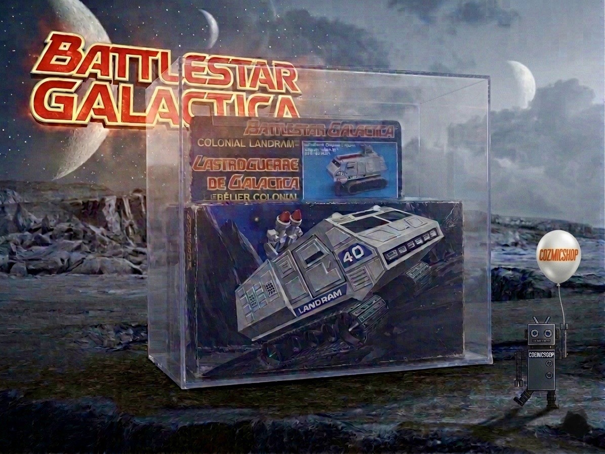 1979 MATTEL BATTLESTAR GALACTICA COLONIAL LANDRAM TOY VEHICLE COMPLETE ORIGINAL