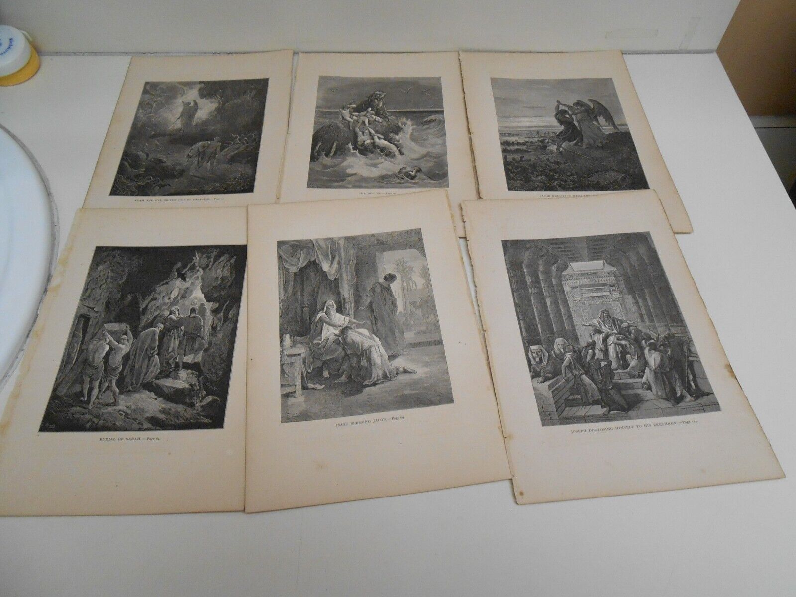 20 1868 Illustrations From Bible By Gustave Dore. Original